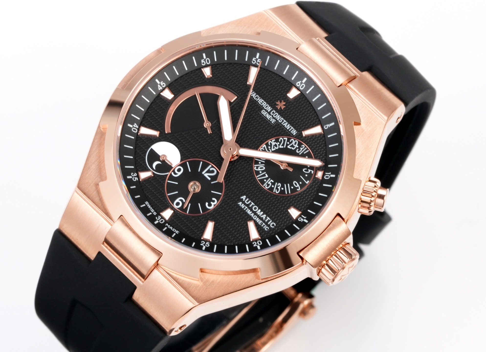 Vacheron Constantin Overseas RW4 Multifunctional Mechanical Watch, 42mm Stainless Steel Casual Business Gentleman Wristwatch
