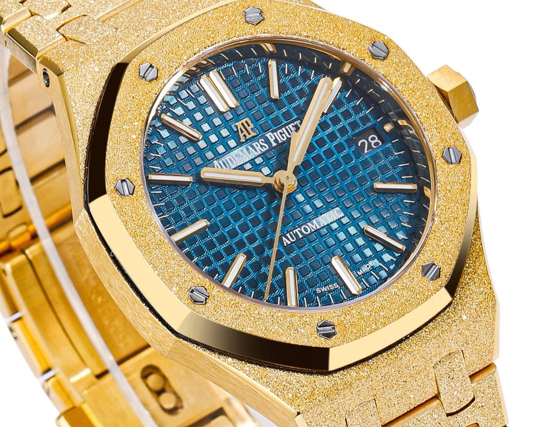 Audemars Piguet Royal Oak 37mm 15454 Frosted Gold Ladies Automatic Watch