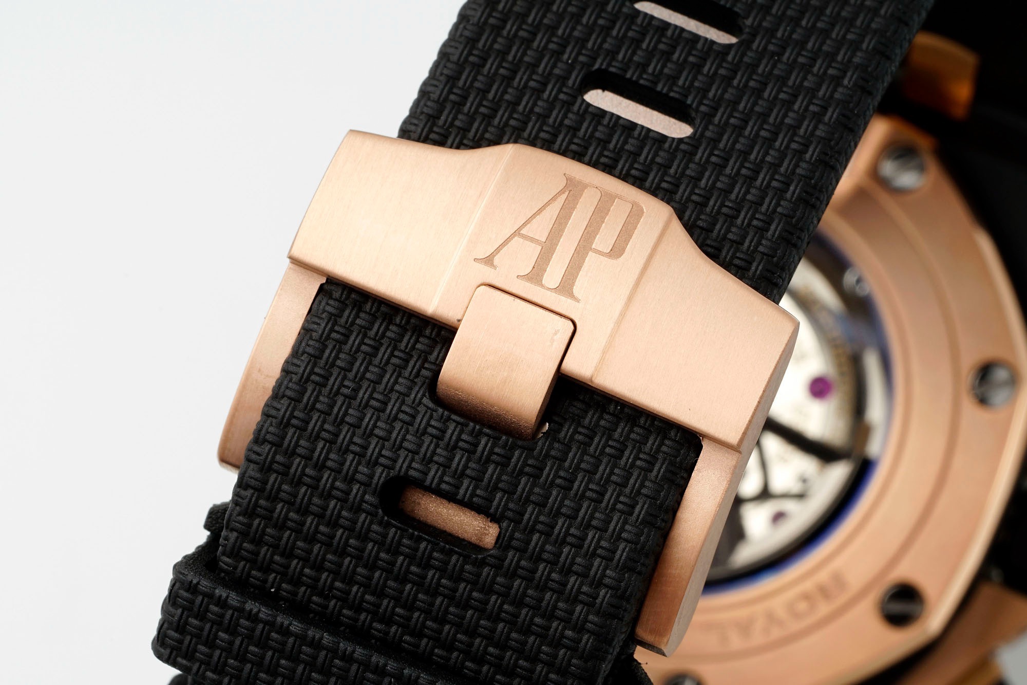 Audemars Piguet Ceramic Chronograph 44mm Sports Watch Rubber Strap
