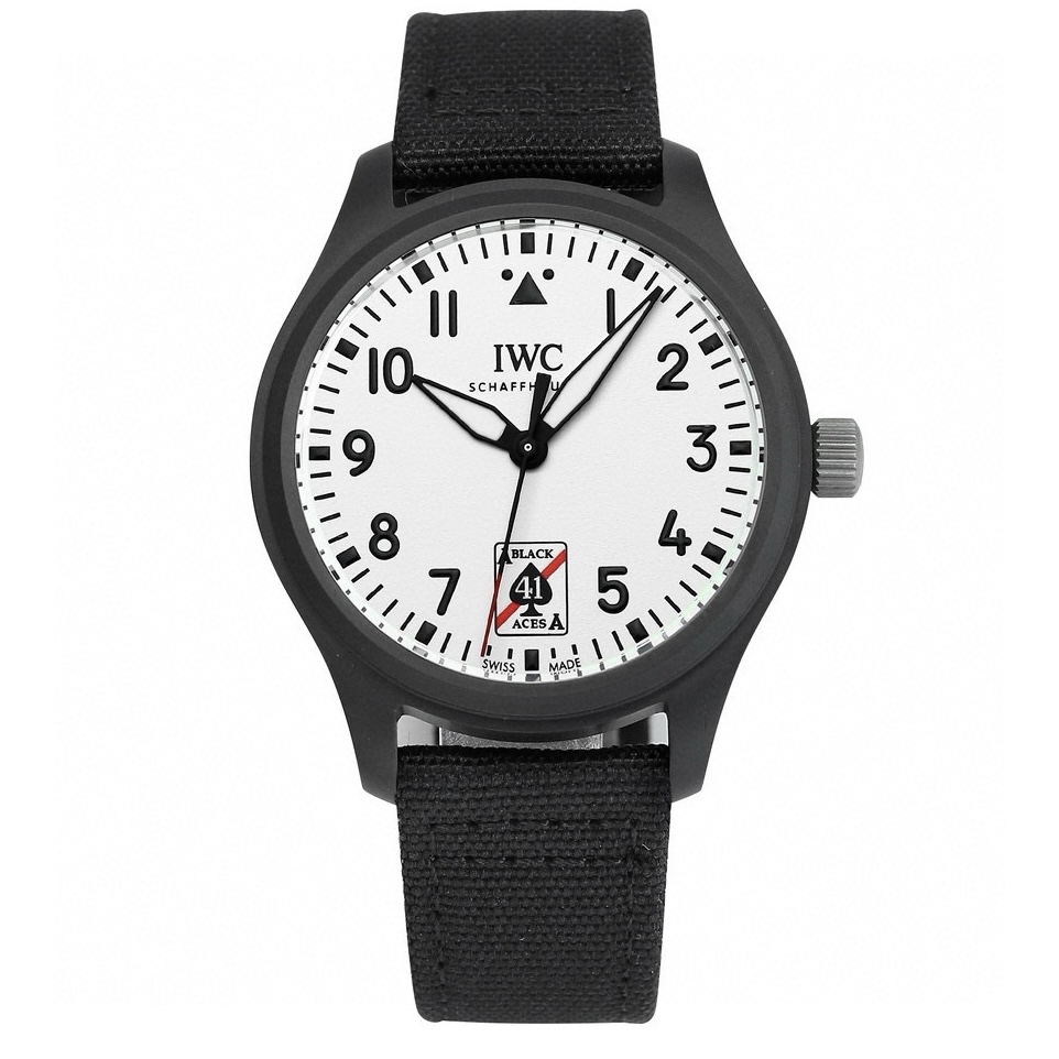 IWC Pilot’s Watch Automatic 41 Black Aces | XR Factory Full Ceramic Luminous Dial Watch