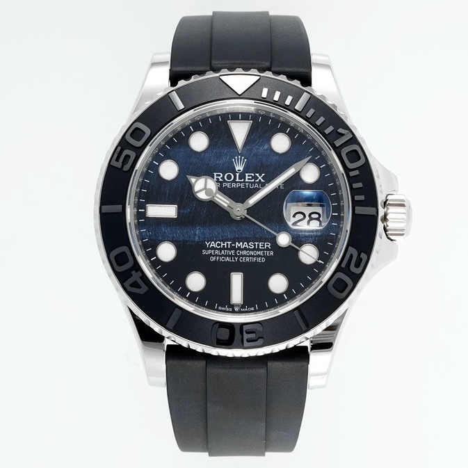 Rolex EWE Factory Yacht Master 42 Automatic Watch Custom 3235 Movement Rubber Strap
