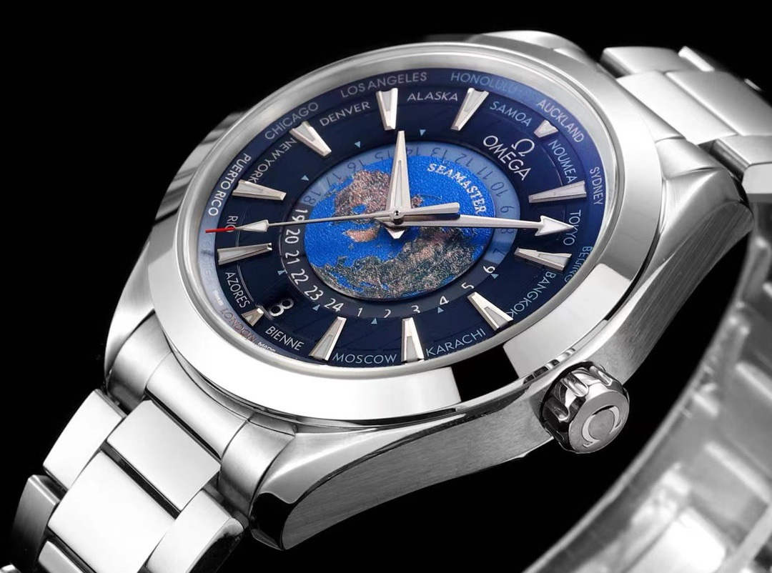 OMEGA Seamaster Worldtimer 43mm Cal.8938 Automatic Watch N1 V2 Upgrade Version