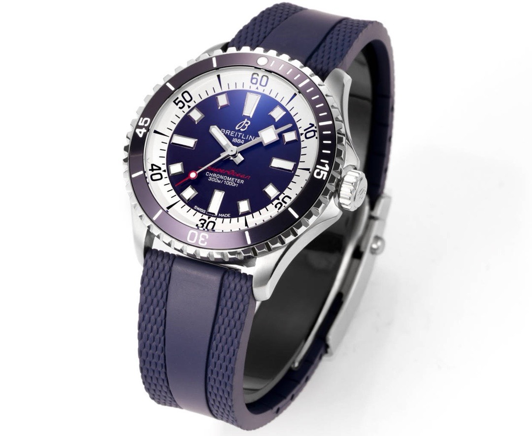 BREITLING Superocean 42mm Dive Watch, GR Factory Version Luminous Dial Ceramic Bezel Rubber Strap Multiple Colors