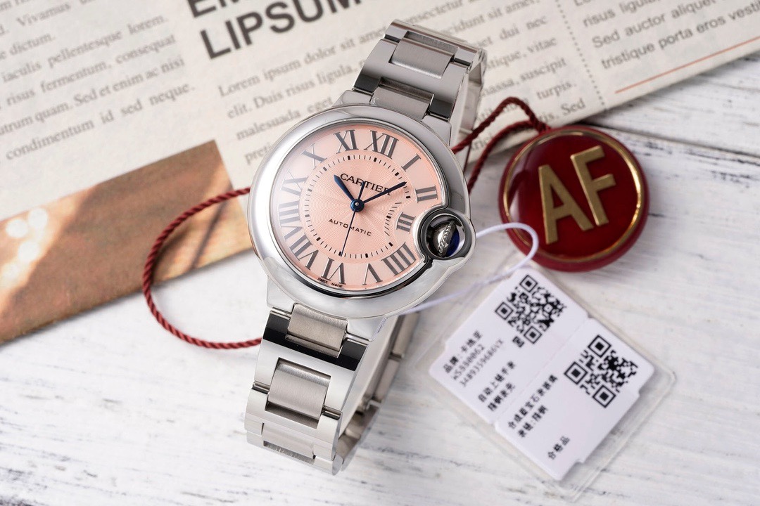 Cartier Ballon Bleu AF Upgraded 33mm Women Automatic Wristwatch