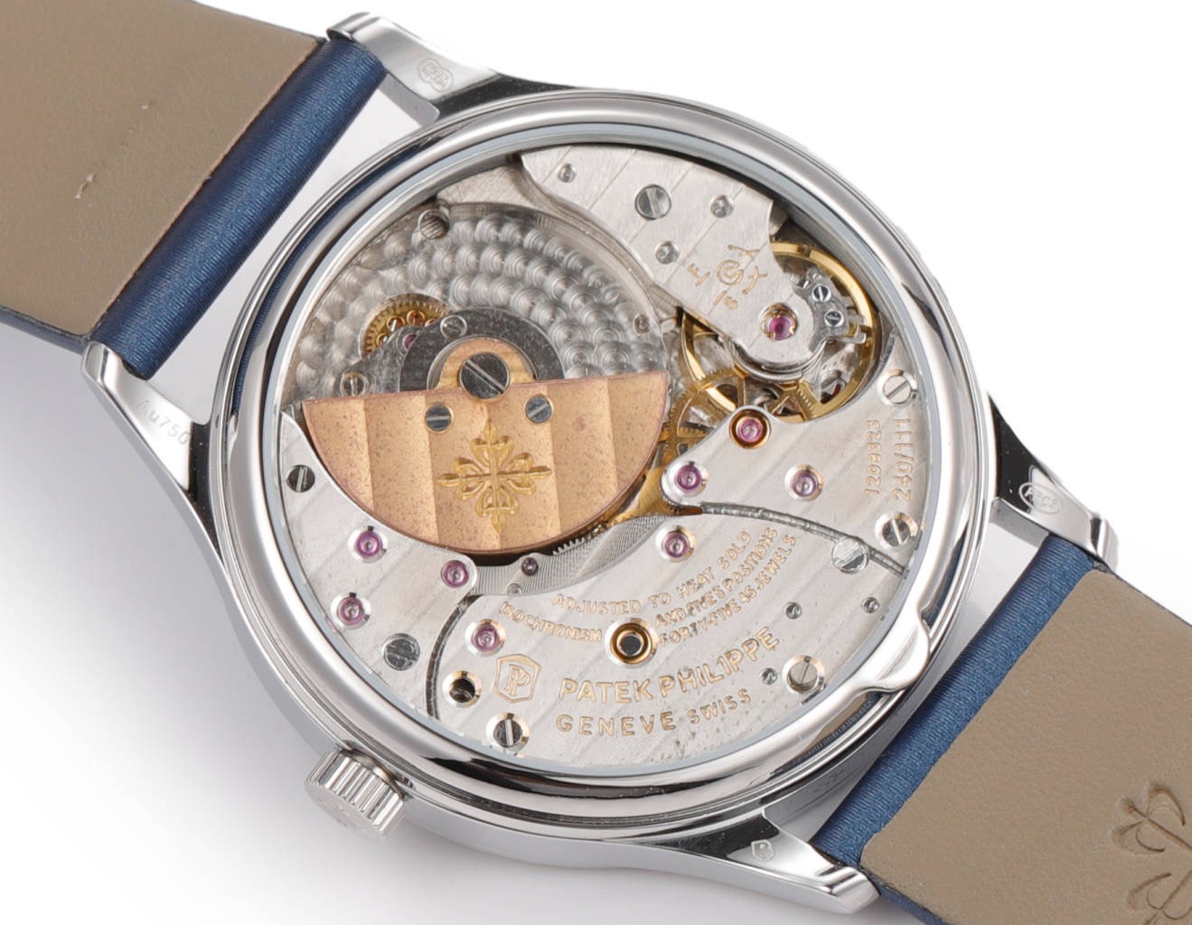 Patek Philippe Calatrava Ladies Watch 35mm | Slim Cal.240 Automatic Guilloché Dial Watch

