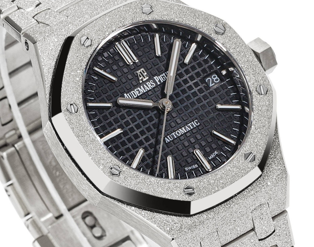Audemars Piguet Royal Oak 37mm 15454 Frosted Gold Ladies Automatic Watch