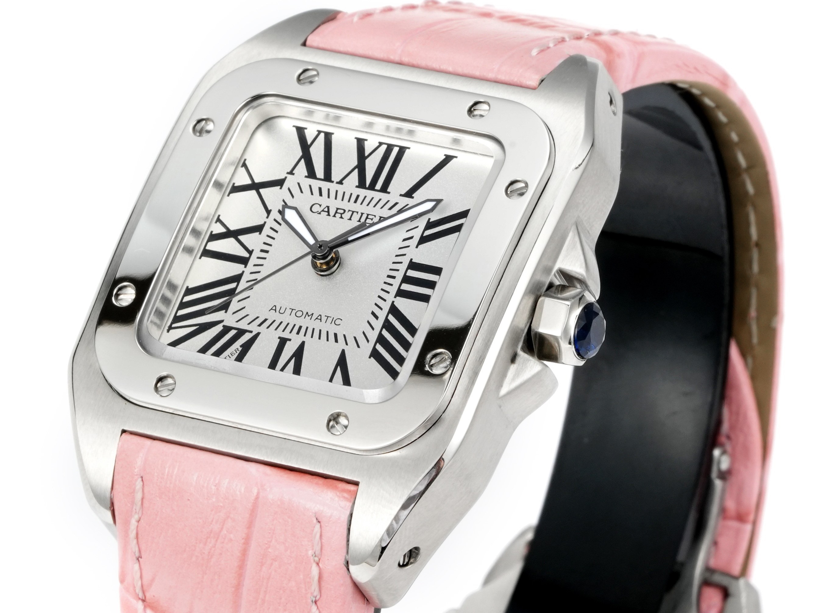 Cartier Santos 100th Anniversary Ladies Automatic Watch, 35.6mm