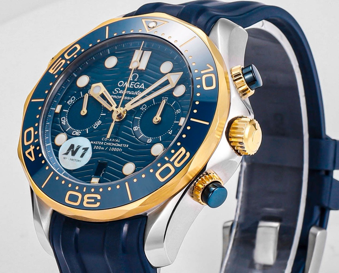 OMEGA Seamaster 300 Chronograph 44mm Dive Watch Cal.9900 Full Function Ceramic Bezel