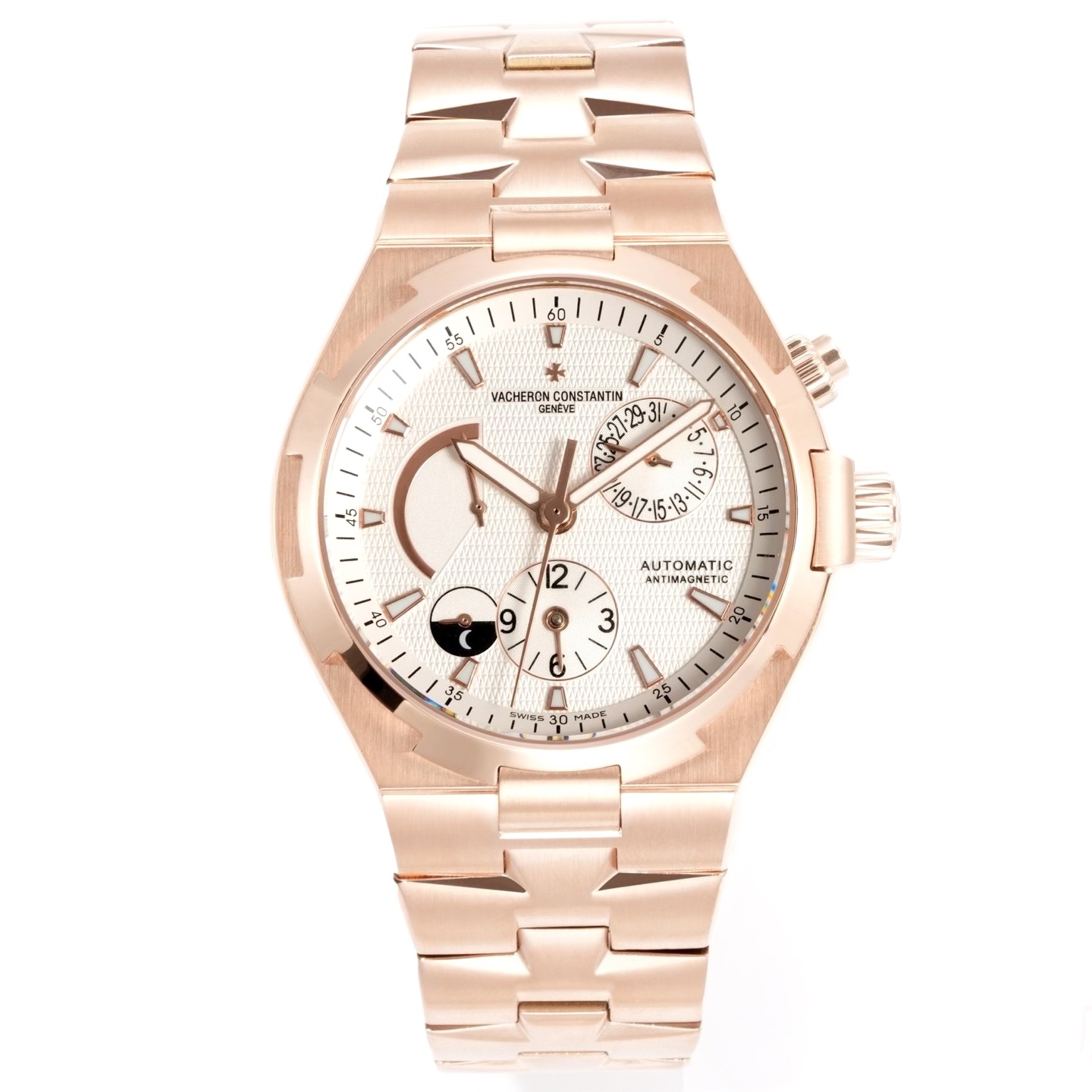 Vacheron Constantin Overseas RW4 Multifunctional Mechanical Watch, 42mm Stainless Steel Casual Business Gentleman Wristwatch
