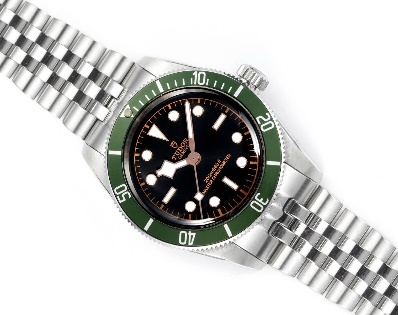 Tudor Black Bay GMT Automatic Diver Watch 41mm, Domed Sapphire Crystal, Rivet Stainless Steel Bracelet, Multiple Ceramic Bezel Color Options