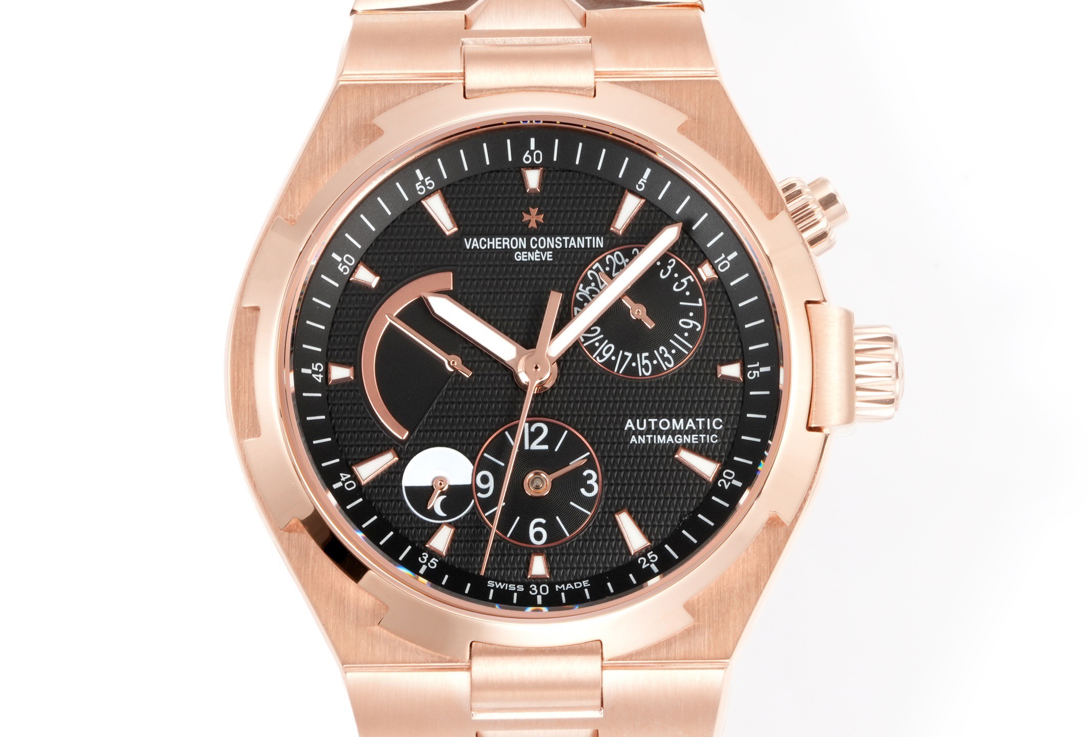 Vacheron Constantin Overseas RW4 Multifunctional Mechanical Watch, 42mm Stainless Steel Casual Business Gentleman Wristwatch