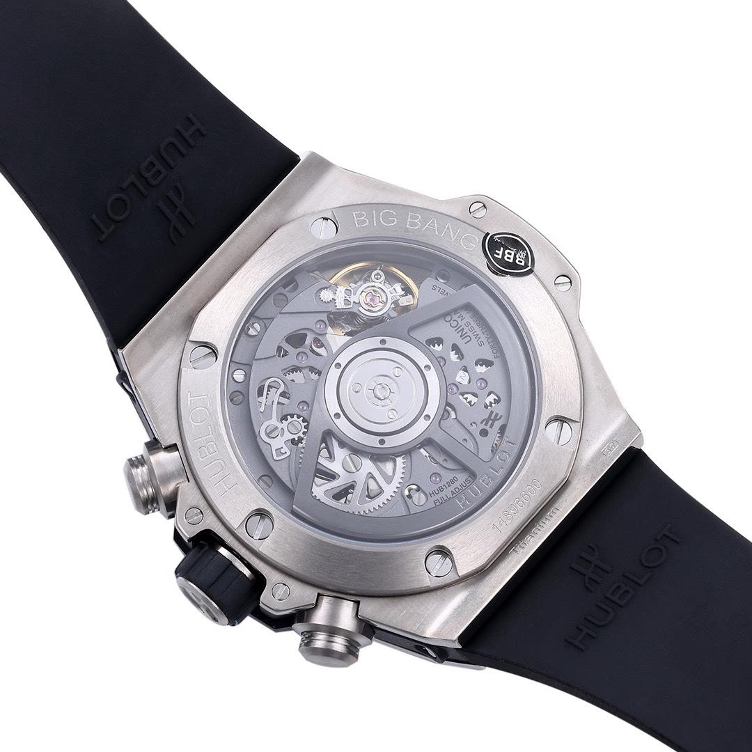 Hublot Big Bang Automatic Chronograph Watch 42mm Titanium Rubber Strap