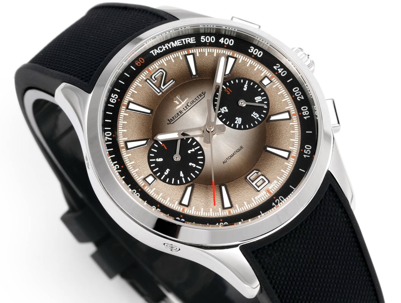 Jaeger-LeCoultre Polaris Chronograph Automatic Watch 42mm Rubber Strap
