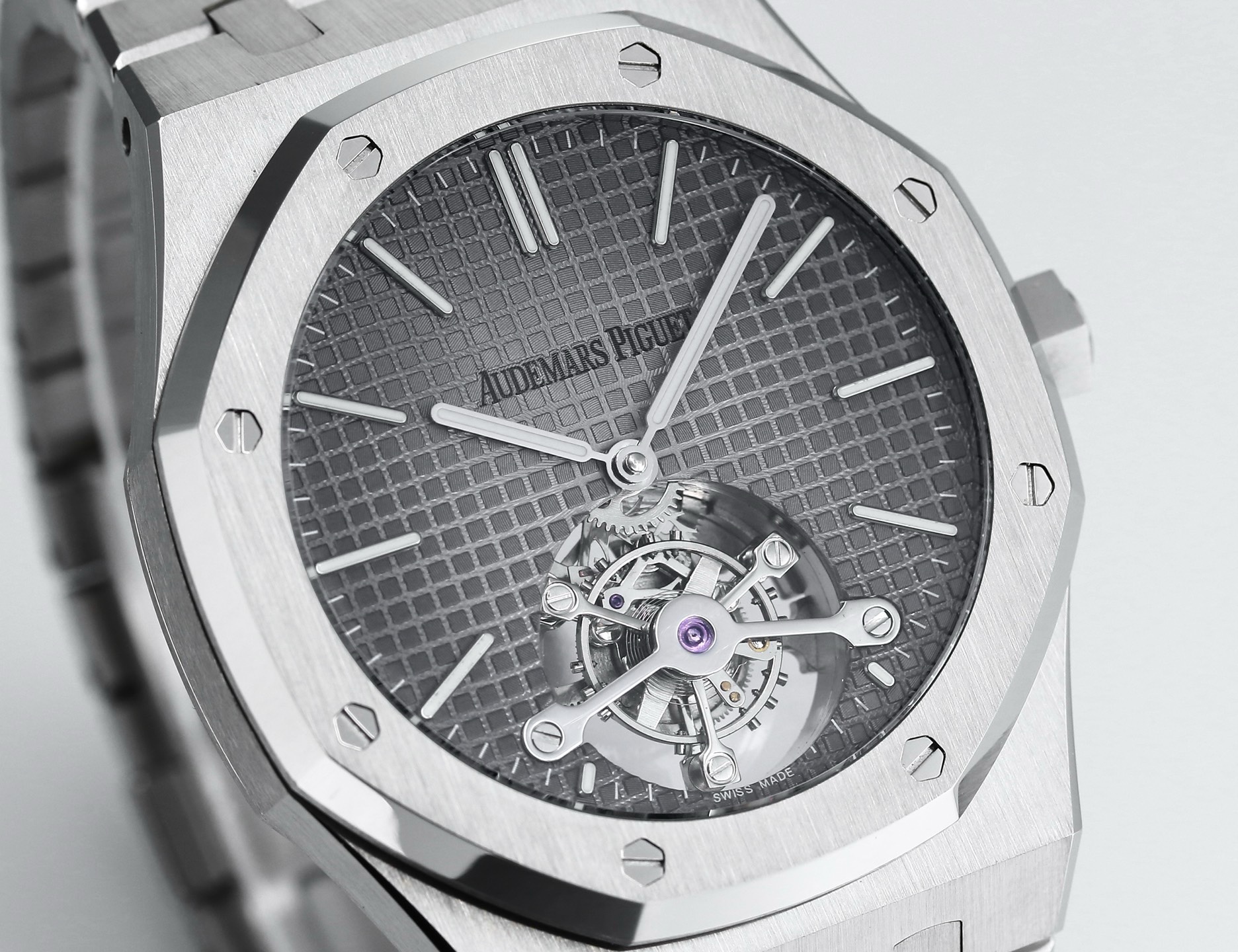 Audemars Piguet Royal Oak Tourbillon 41mm Evolutive Tapisserie Dial Automatic Watch