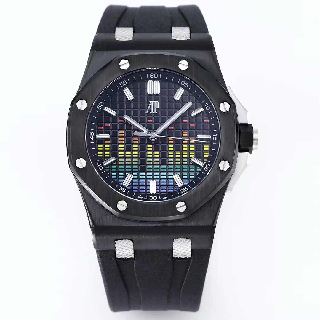 Audemars Piguet Royal Oak 15600 Music Edition Watch, ZF Factory, 44mm, CAL.4309 Movement