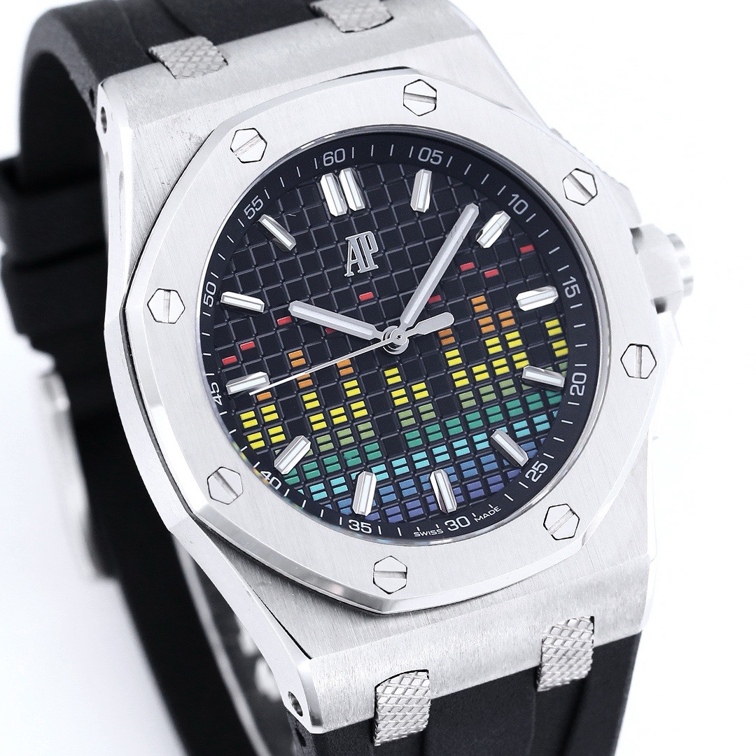 Audemars Piguet Royal Oak 15600 Music Edition Watch, ZF Factory, 44mm, CAL.4309 Movement