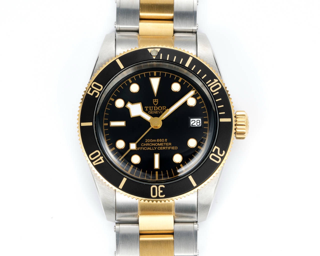 Tudor Black Bay GMT Automatic Diver Watch 41mm, Domed Sapphire Crystal, Rivet Stainless Steel Bracelet, Multiple Ceramic Bezel Color Options