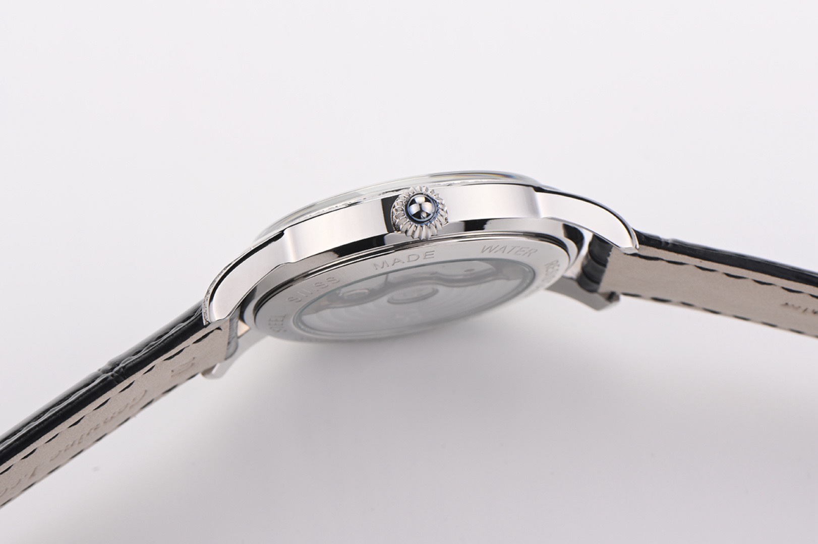 OMEGA Observatory Co‑Axial Master Chronometer Watch | Diamond Bezel, Genuine Leather Strap