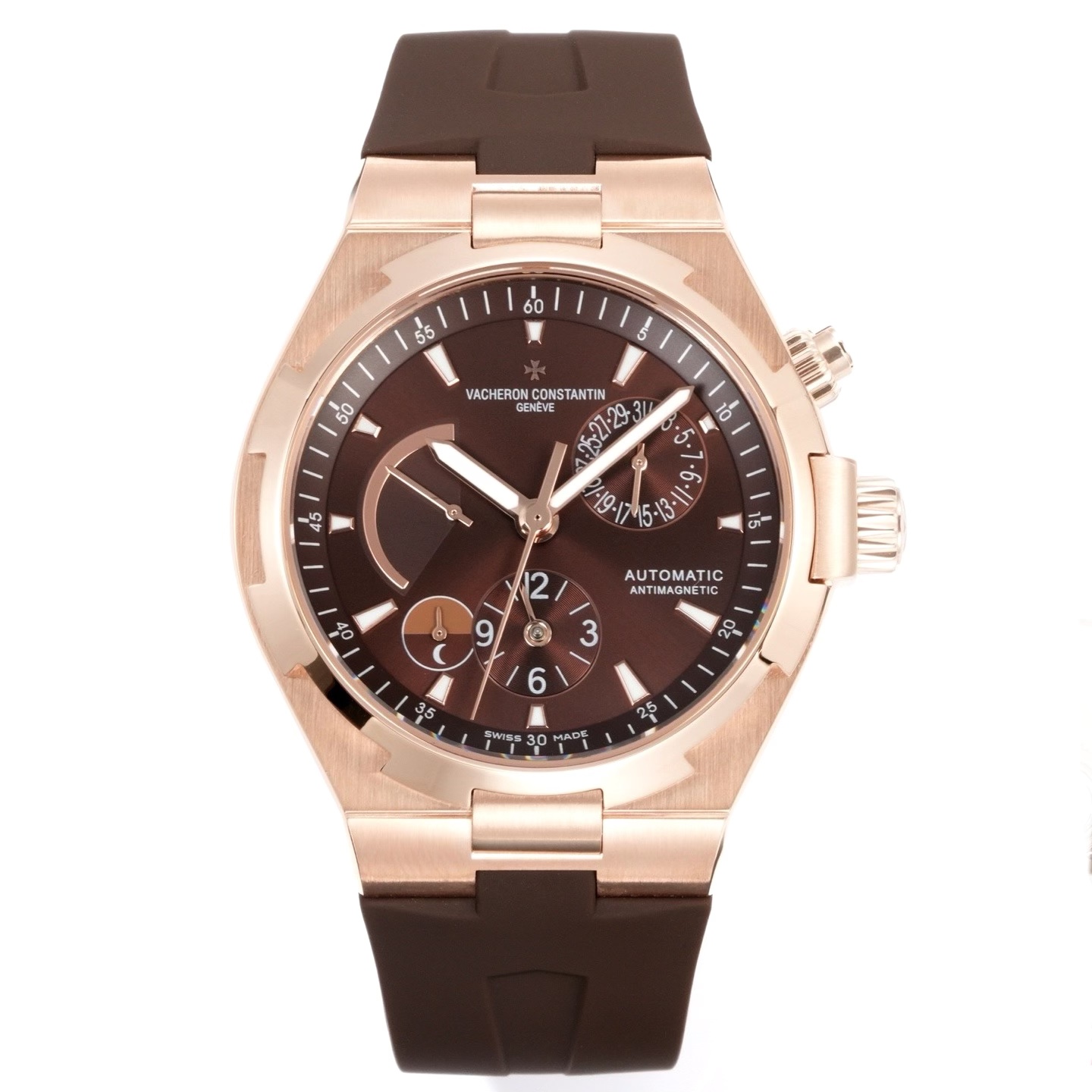 Vacheron Constantin Overseas RW4 Multifunctional Mechanical Watch, 42mm Stainless Steel Casual Business Gentleman Wristwatch
