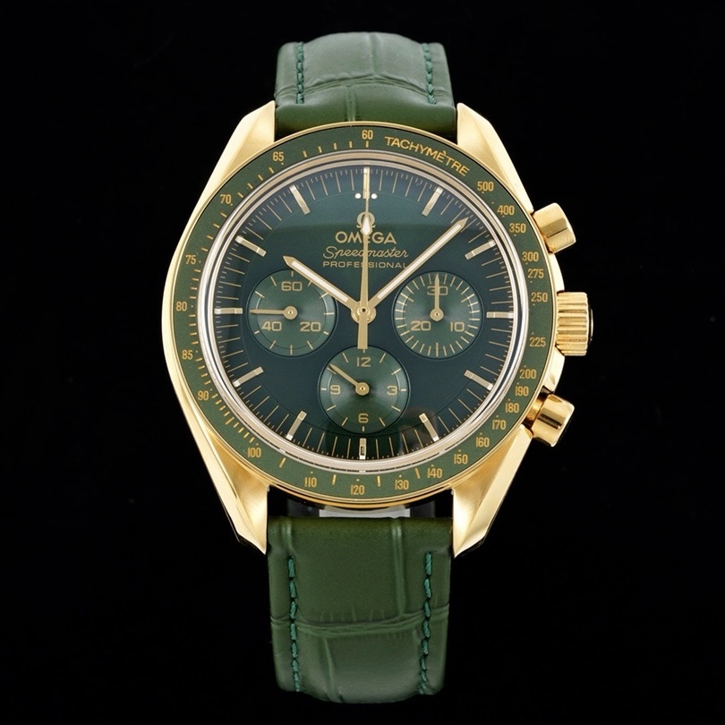 OMEGA Speedmaster Moonwatch 3861 Caliber Moonshine 18K Gold Chronograph 42mm