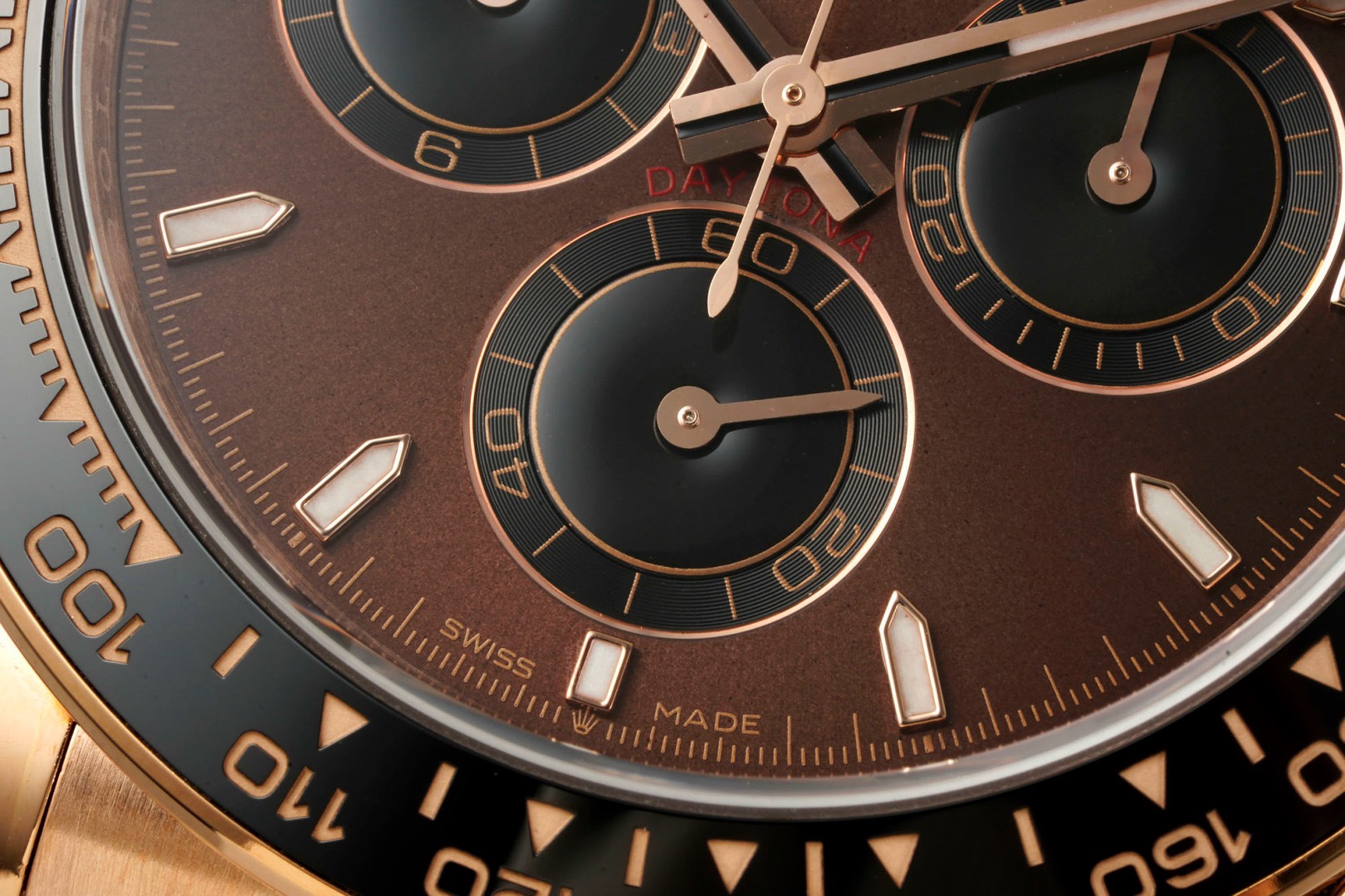 Rolex Cosmograph Daytona 18K Gold Plated Automatic Chronograph Watch Rubber Strap
