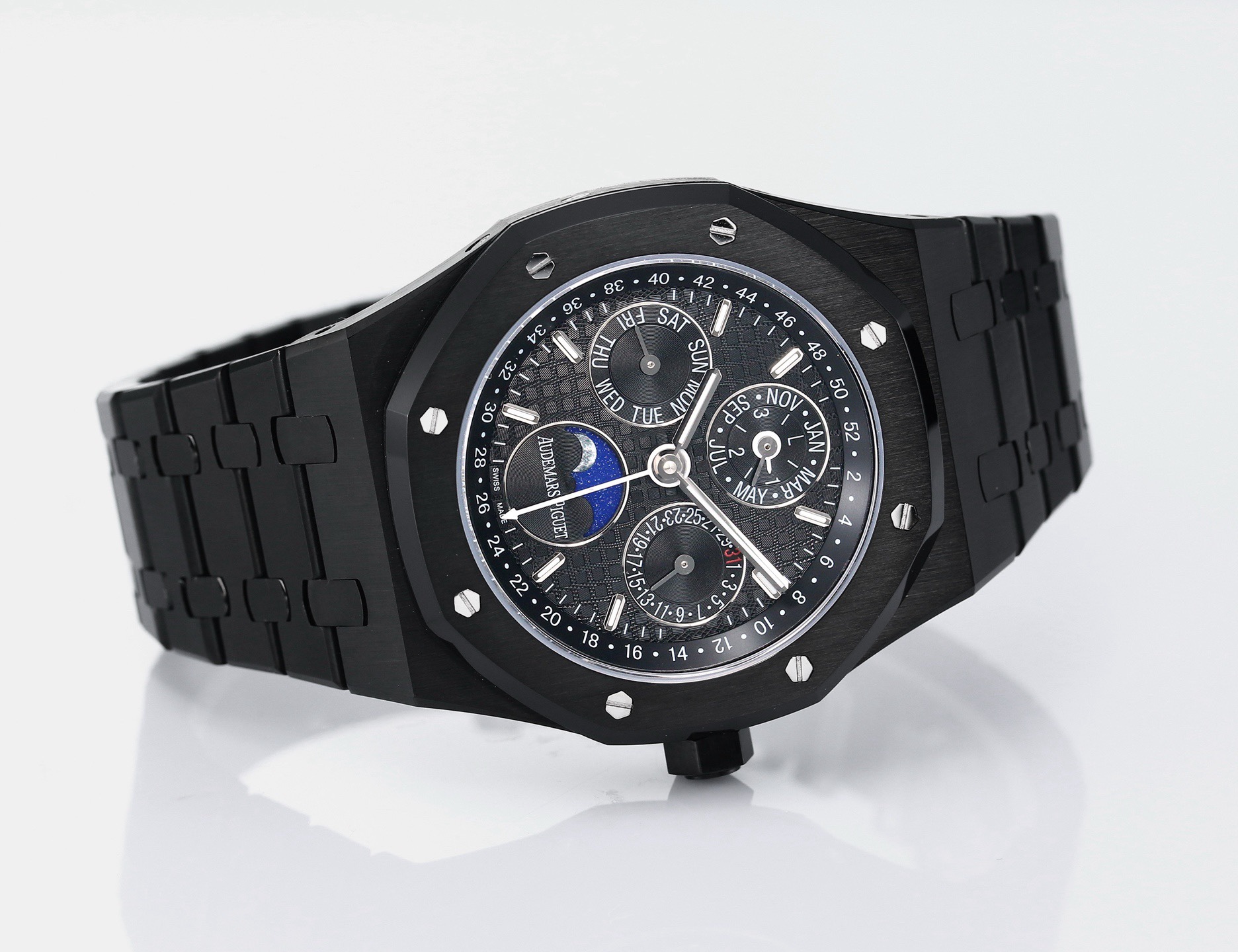 Audemars Piguet Royal Oak Perpetual Calendar 26574ST BBS Version 41mm Full‑Function Automatic Men Watch