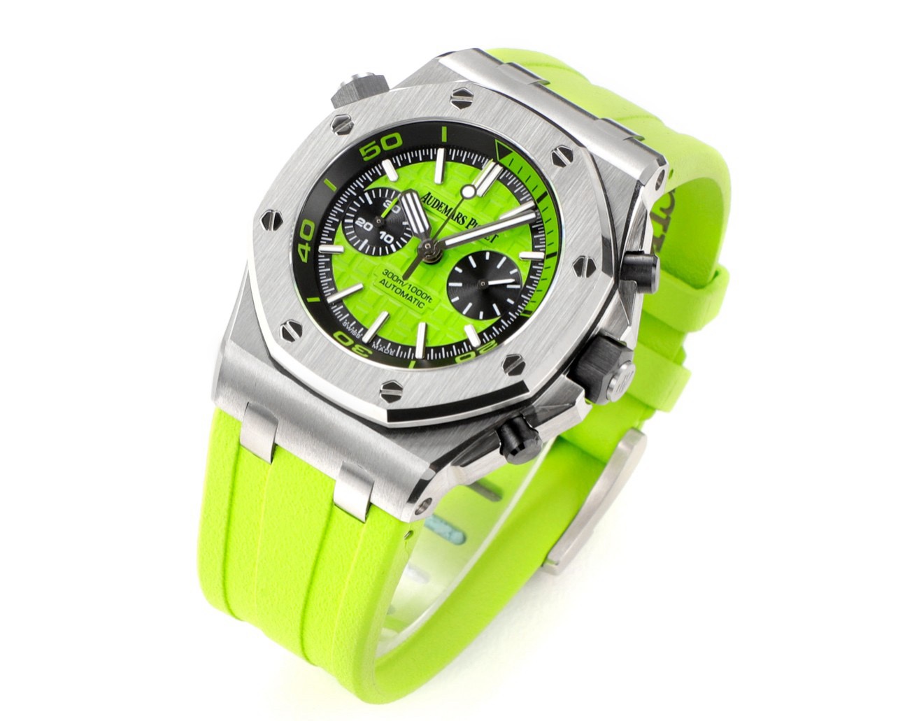 Audemars Piguet Royal Oak Offshore Chronograph 42mm | Cal.3124 Automatic Watch Rubber Strap