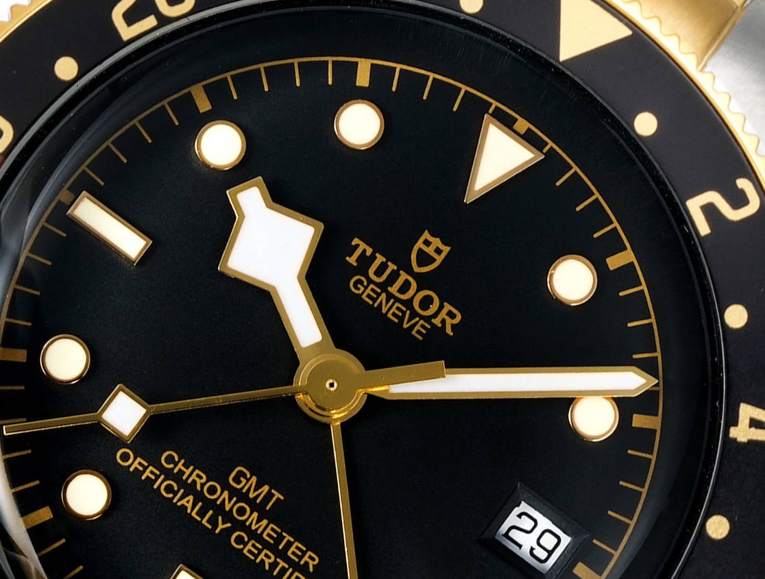 Tudor Black Bay GMT Automatic Diver Watch 41mm, Domed Sapphire Crystal, Rivet Stainless Steel Bracelet, Multiple Ceramic Bezel Color Options