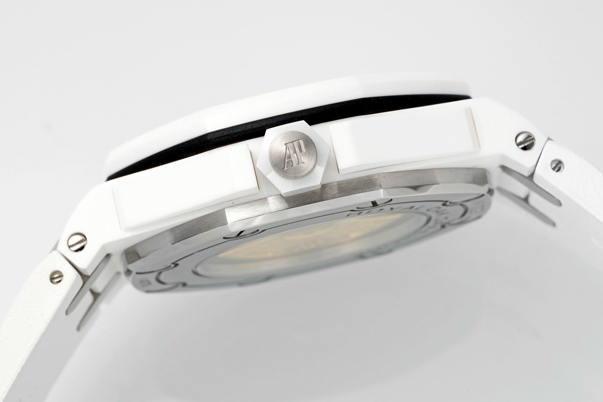 Audemars Piguet Royal Oak Offshore Diver 15707CB White Ceramic Watch | APS Factory Cal.3120 Integrated Movement