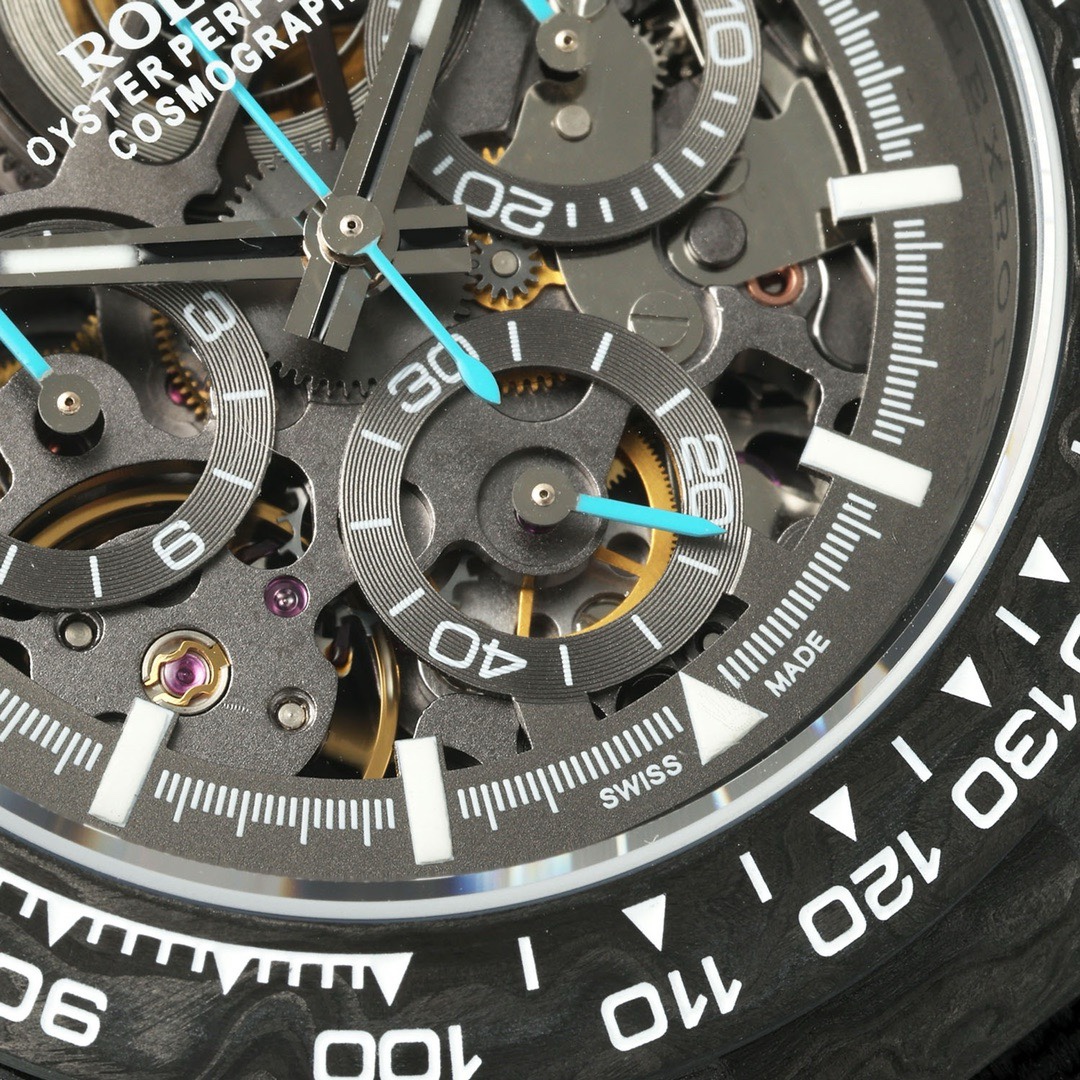 Rolex Diw Carbon Skeleton Chronograph