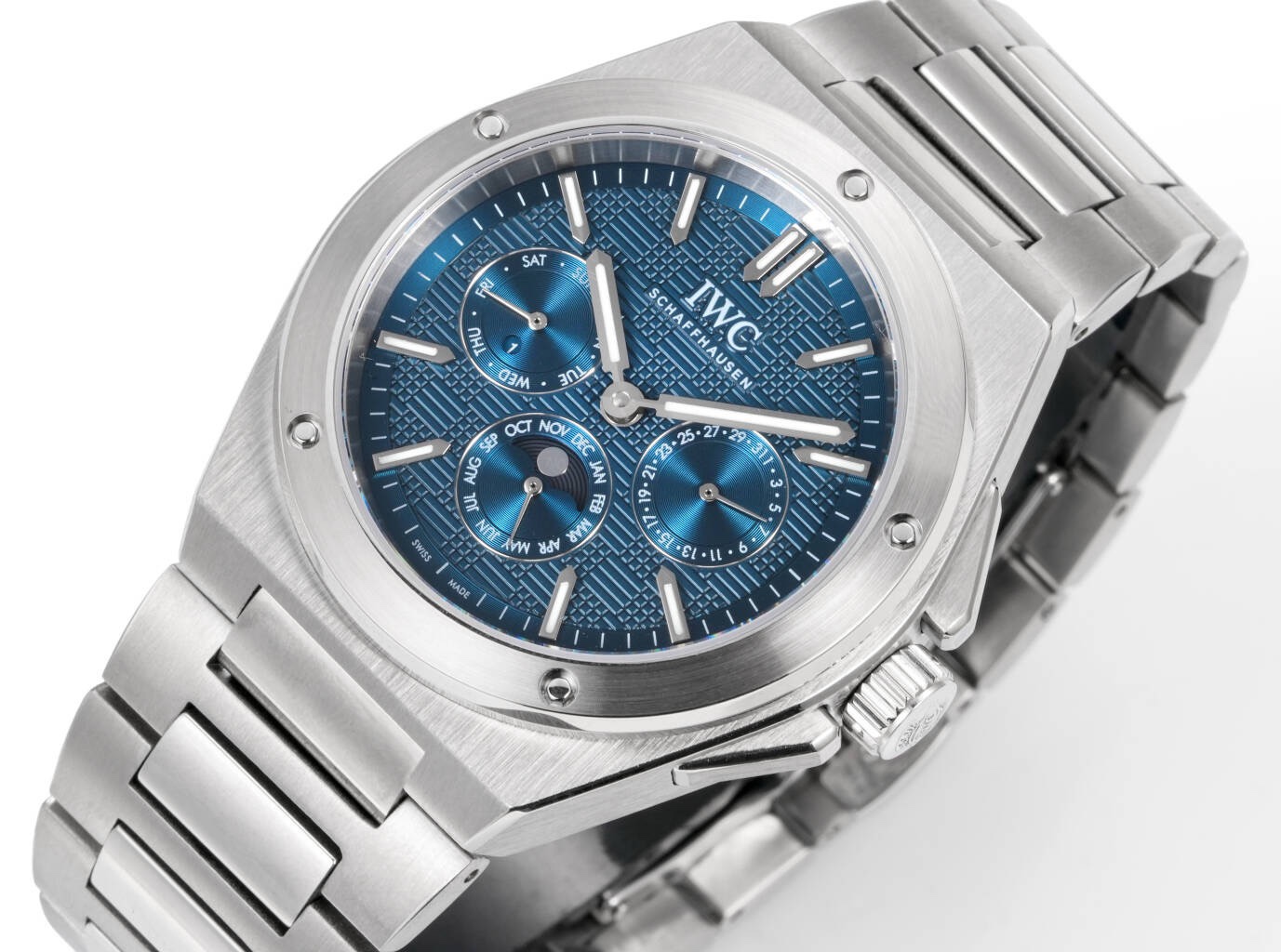 IWC Ingenieur Perpetual Calendar 41.6mm | Gérald Genta Classic Design Luxury Watch‑Blue Dial