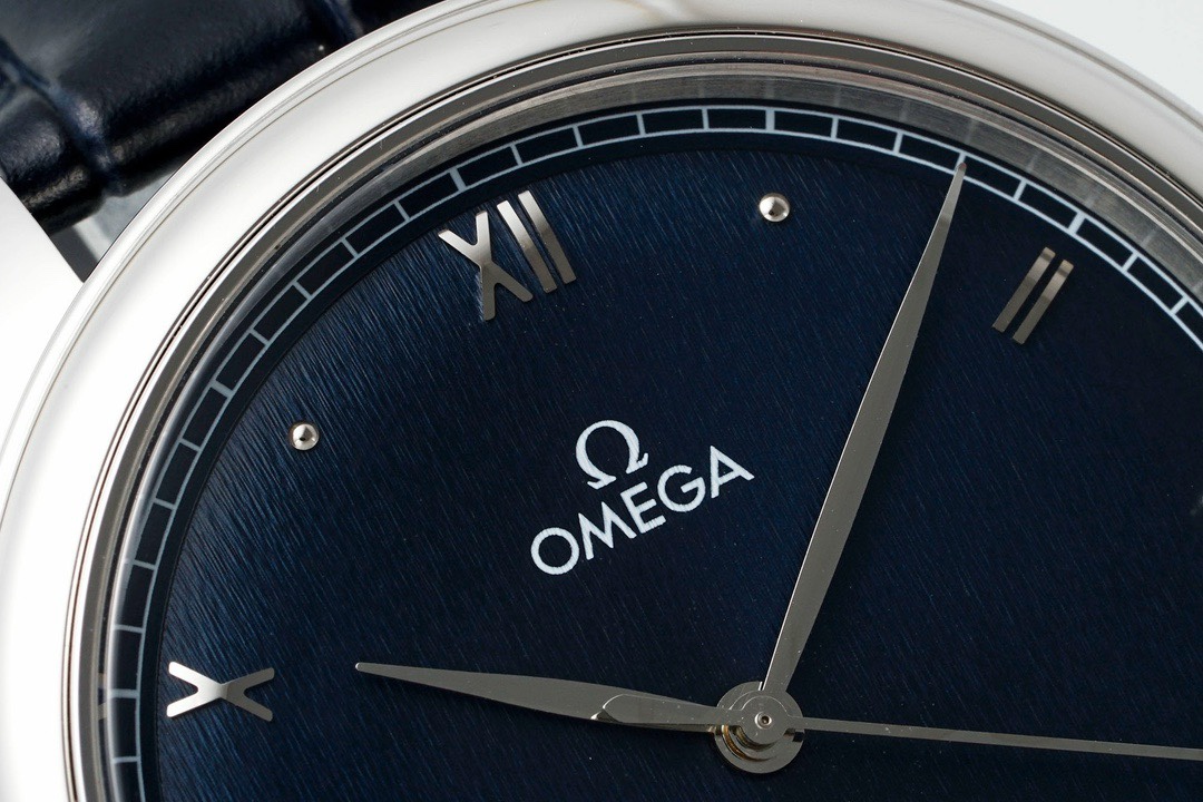 Omega De Ville Power‑Reserve Automatic Mechanical Watch, Genuine Calfskin Leather Strap