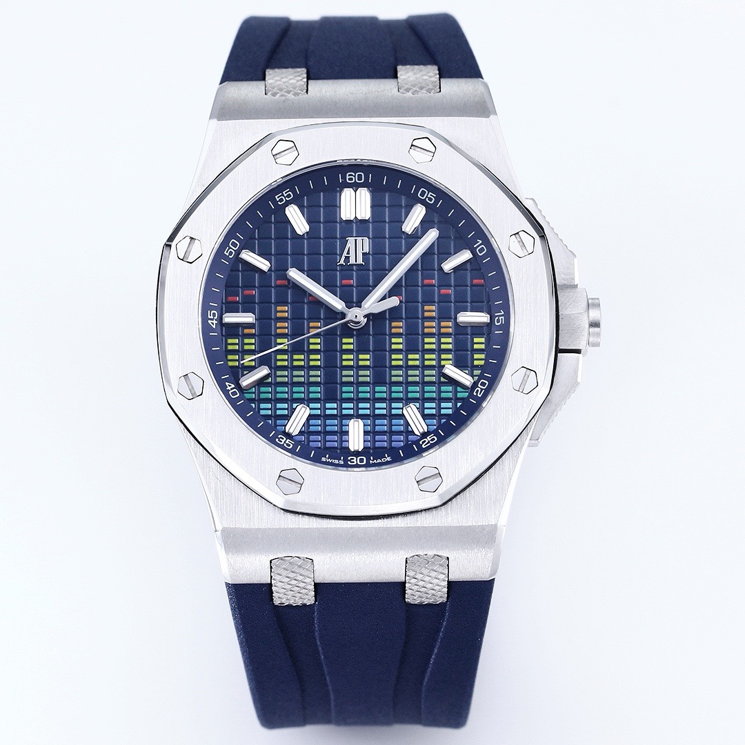 Audemars Piguet Royal Oak 15600 Music Edition Watch, ZF Factory, 44mm, CAL.4309 Movement