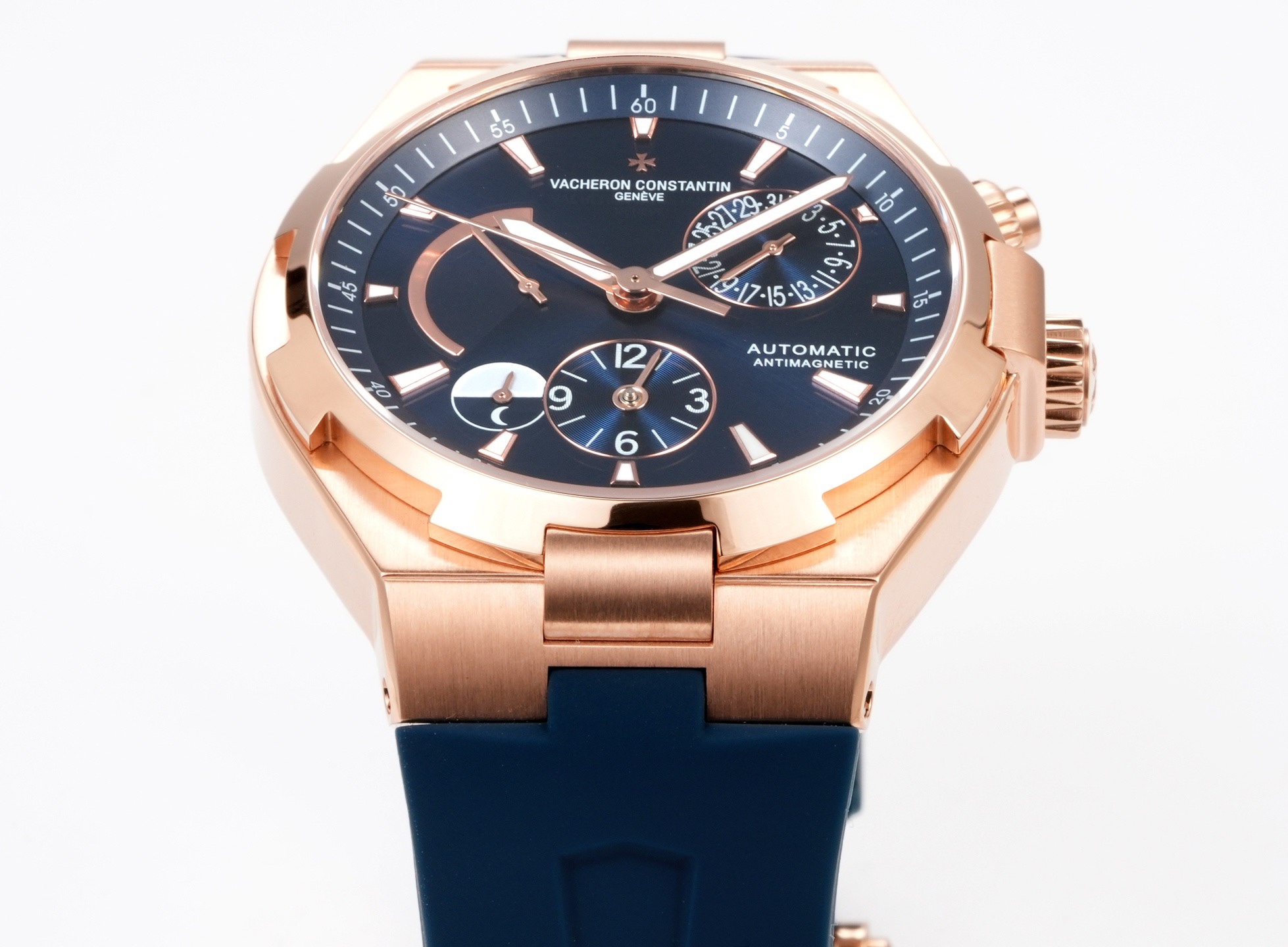 Vacheron Constantin Overseas RW4 Multifunctional Mechanical Watch, 42mm Stainless Steel Casual Business Gentleman Wristwatch
