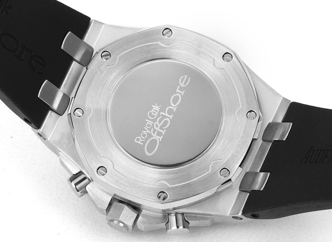 Audemars Piguet Royal Oak 37mm Ladies Automatic Chronograph Watch, Diamond Bezel Rubber Strap