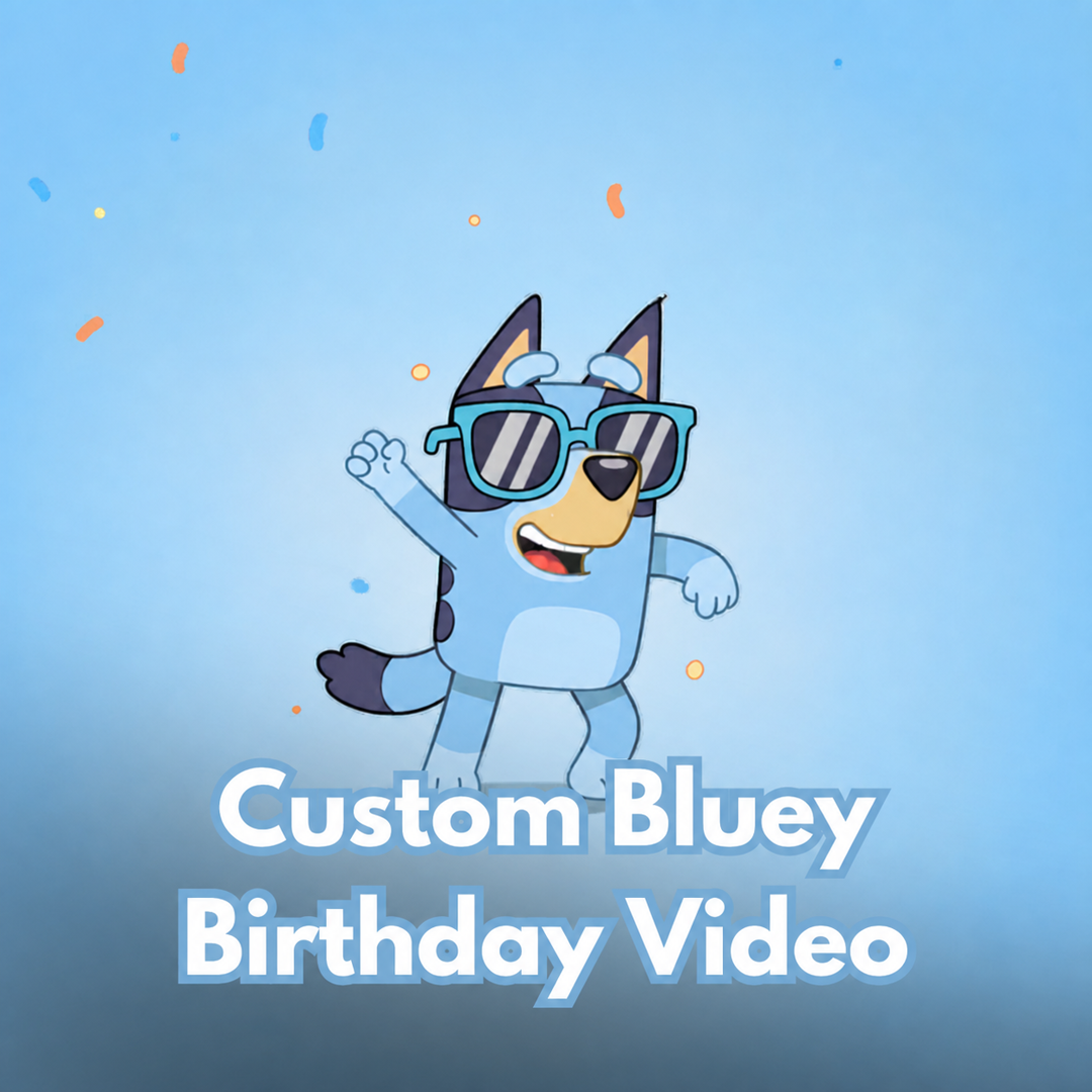 Personalized Bluey Birthday Video