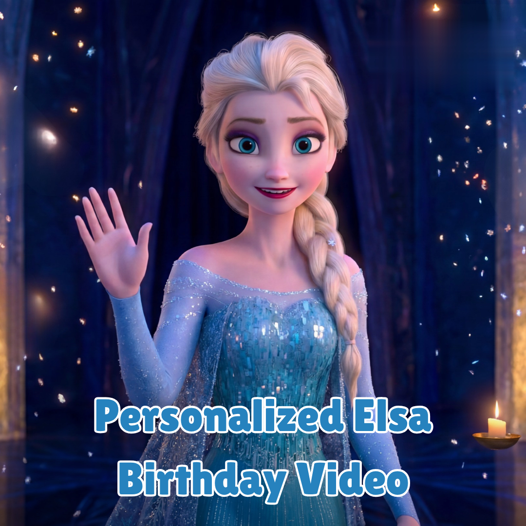 Personalized Elsa Birthday Video