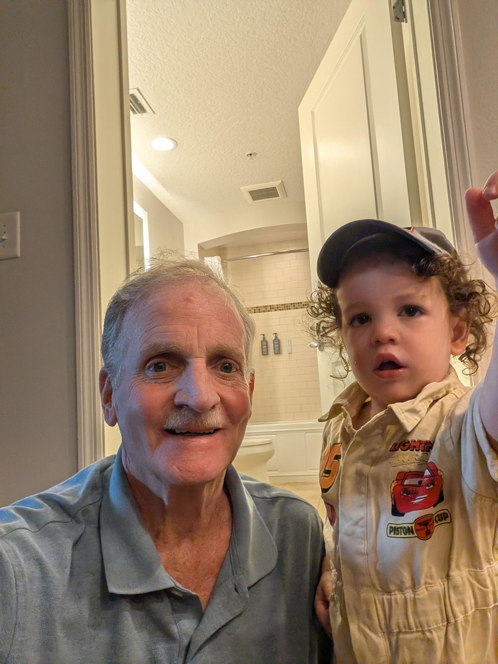 Family photo accompanying a birthday video review