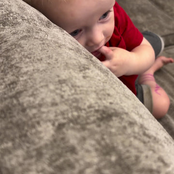 Lina reacting to a birthday surprise