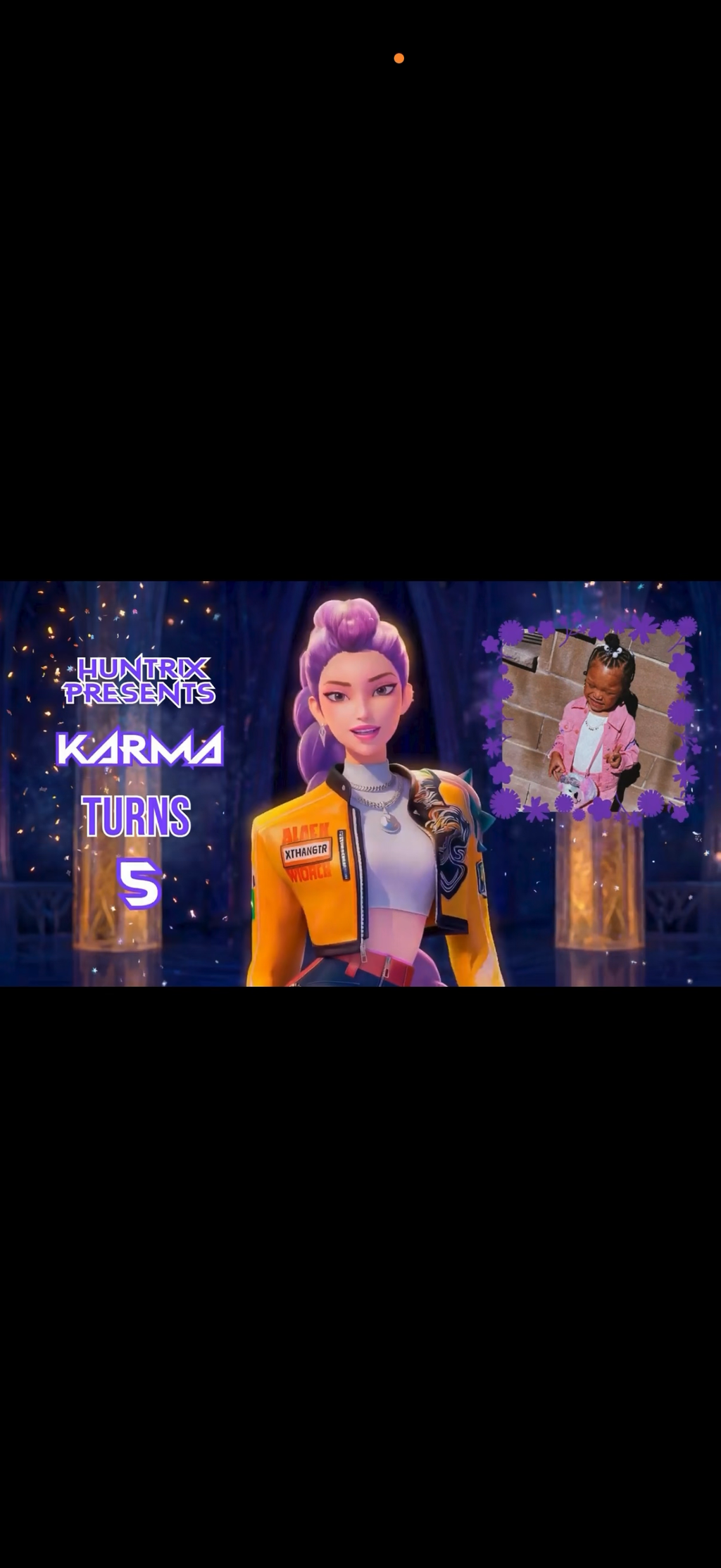 Customer photo accompanying a K-pop birthday video review