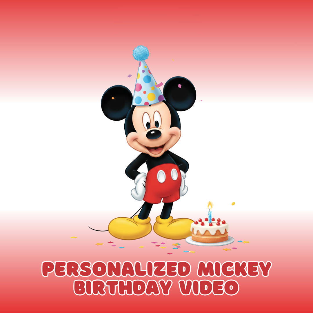 Personalized Mickey Birthday Video