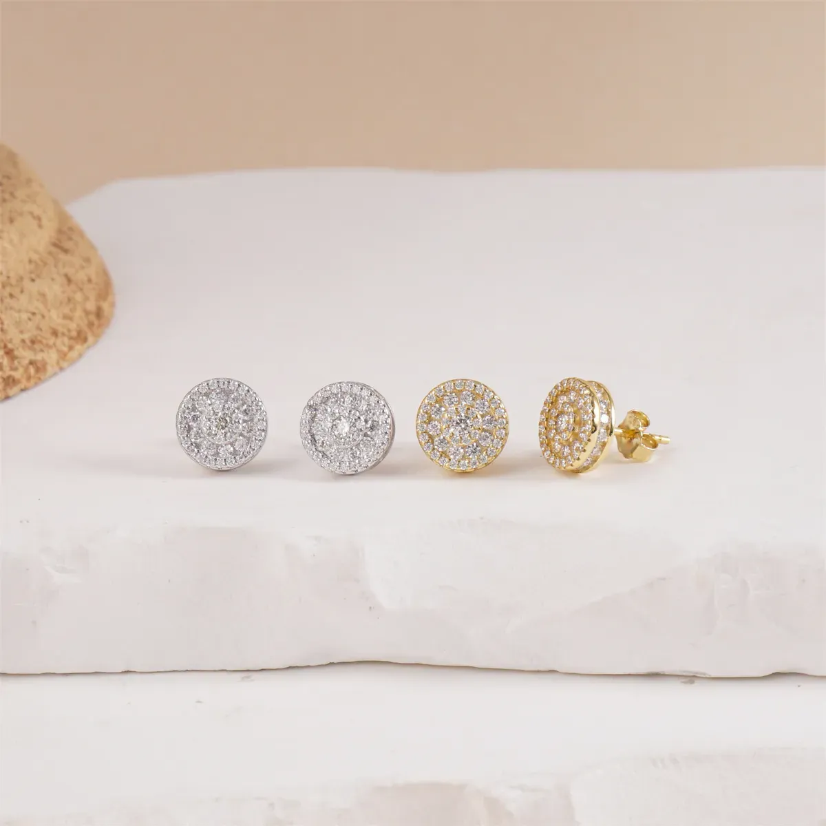 Nemixa S925 Circular Moissanite Stud Earrings, D Color VVS Lab-Created Moissanite, 0.8–3 CTW, Push or Screw Back-Nemixa
