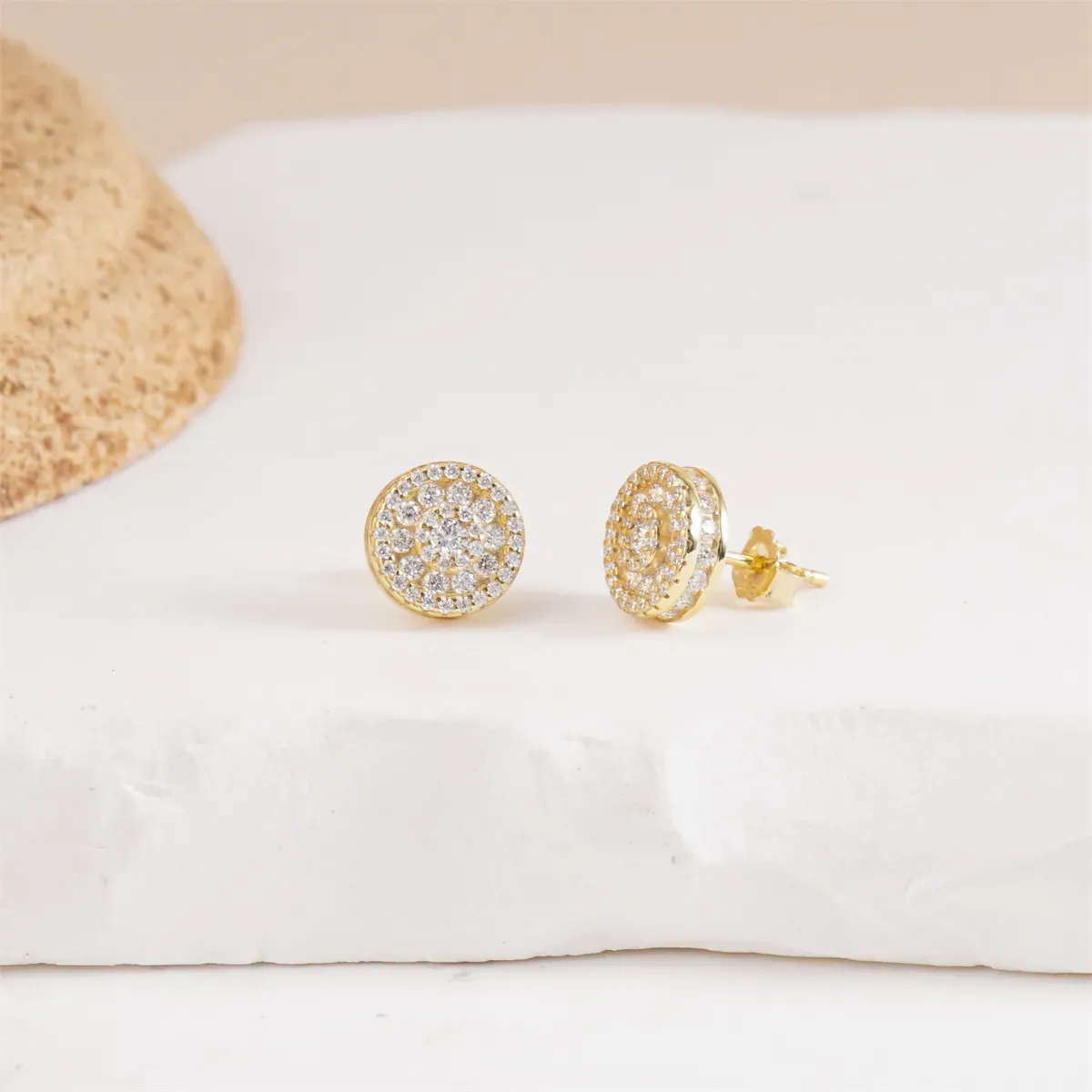 Nemixa S925 Circular Moissanite Stud Earrings, D Color VVS Lab-Created Moissanite, 0.8–3 CTW, Push or Screw Back-Nemixa