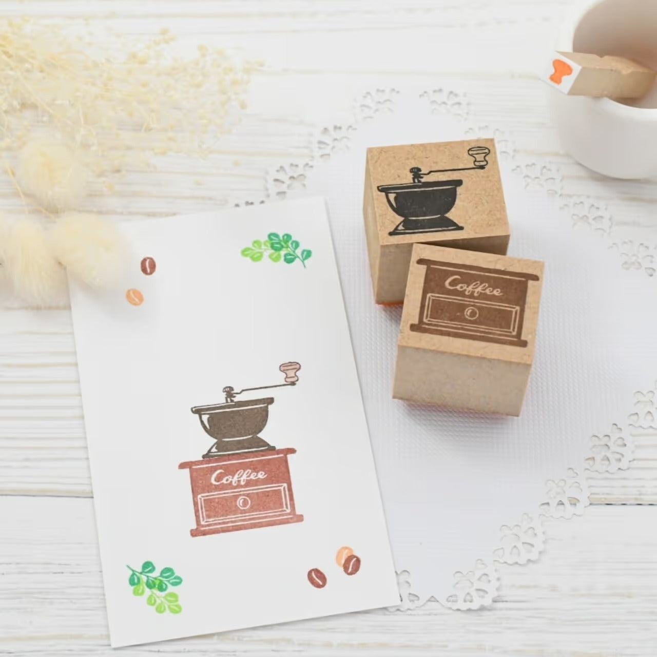 🌿 Mix & Match-Bastelstempel auf Holz ✨