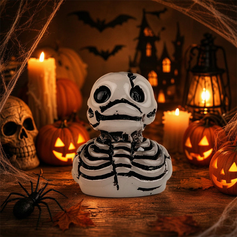 🎃🐤 Halloween-Mini-Enten aus Kunstharz – 12 gruselige Motive, winzige Deko-Figuren (1 Zoll)