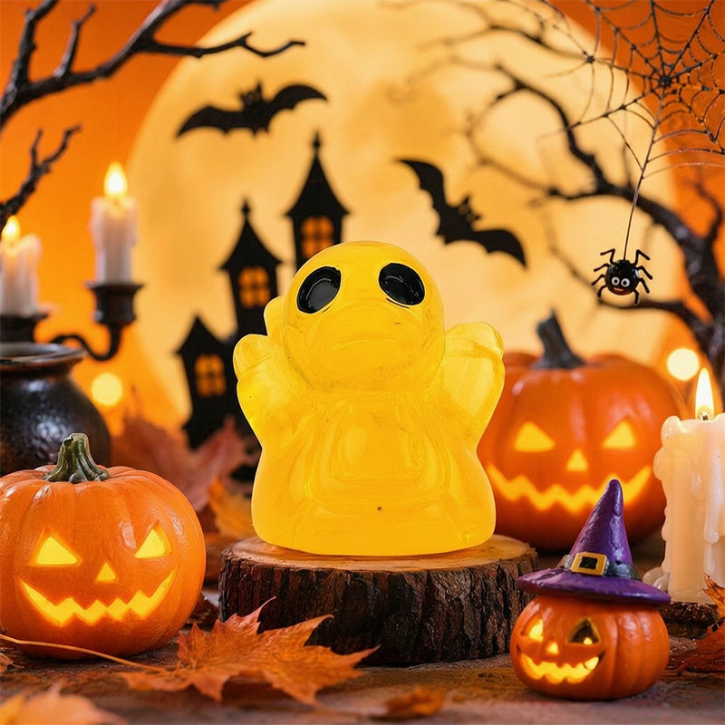🎃🐤 Halloween-Mini-Enten aus Kunstharz – 12 gruselige Motive, winzige Deko-Figuren (1 Zoll)