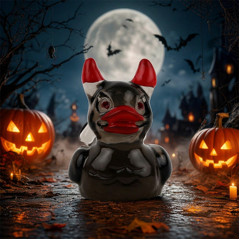 🎃🐤 Halloween-Mini-Enten aus Kunstharz – 12 gruselige Motive, winzige Deko-Figuren (1 Zoll)
