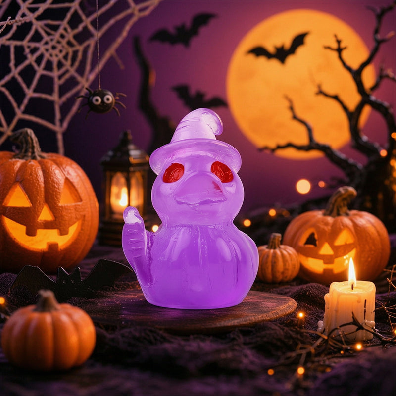 🎃🐤 Halloween-Mini-Enten aus Kunstharz – 12 gruselige Motive, winzige Deko-Figuren (1 Zoll)