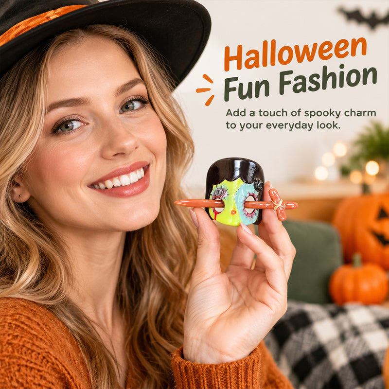   Haarspangen mit Halloween-Motiven