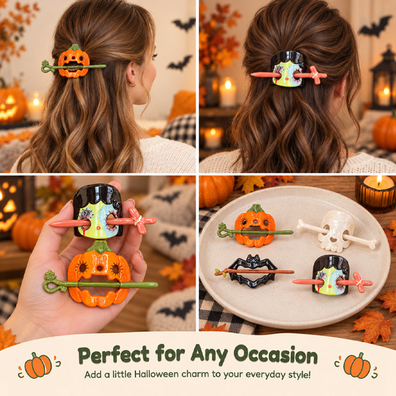   Haarspangen mit Halloween-Motiven